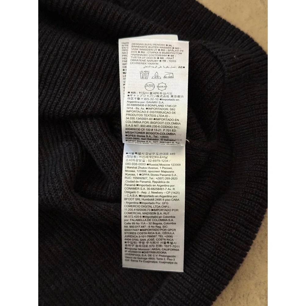Banana Republic Womens Black Linen Blend Ribbed Knit Short Sleeve Sweater Small - Picture 7 of 10